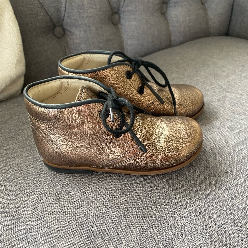 Emel bronze leather boots